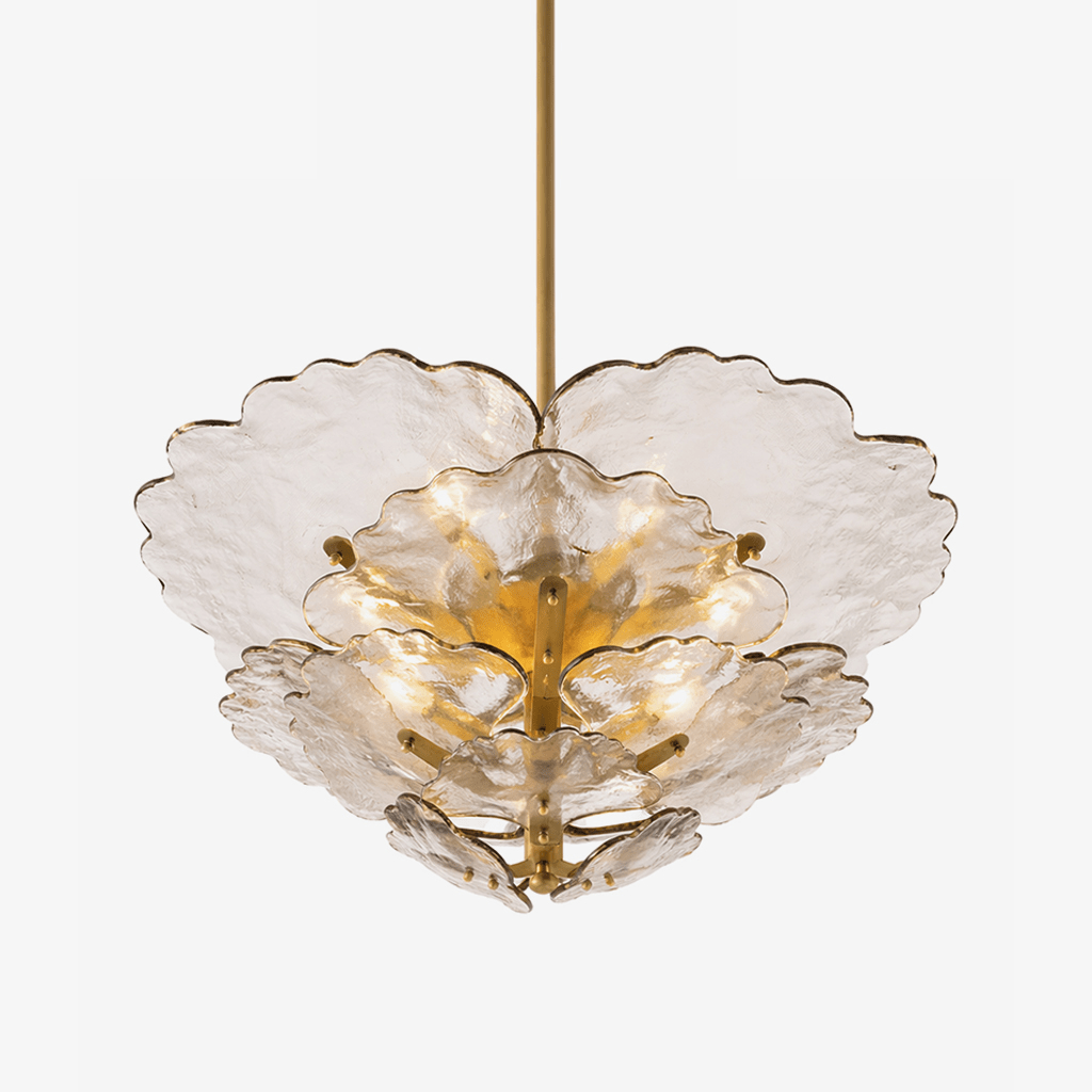 Verdant Petal Murano Glass Chandelier by Manor Lights