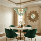 Verdant Petal Murano Glass Chandelier by Manor Lights