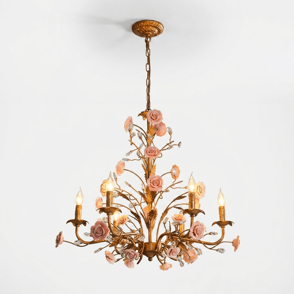 Rose Chandelier - Manorlights