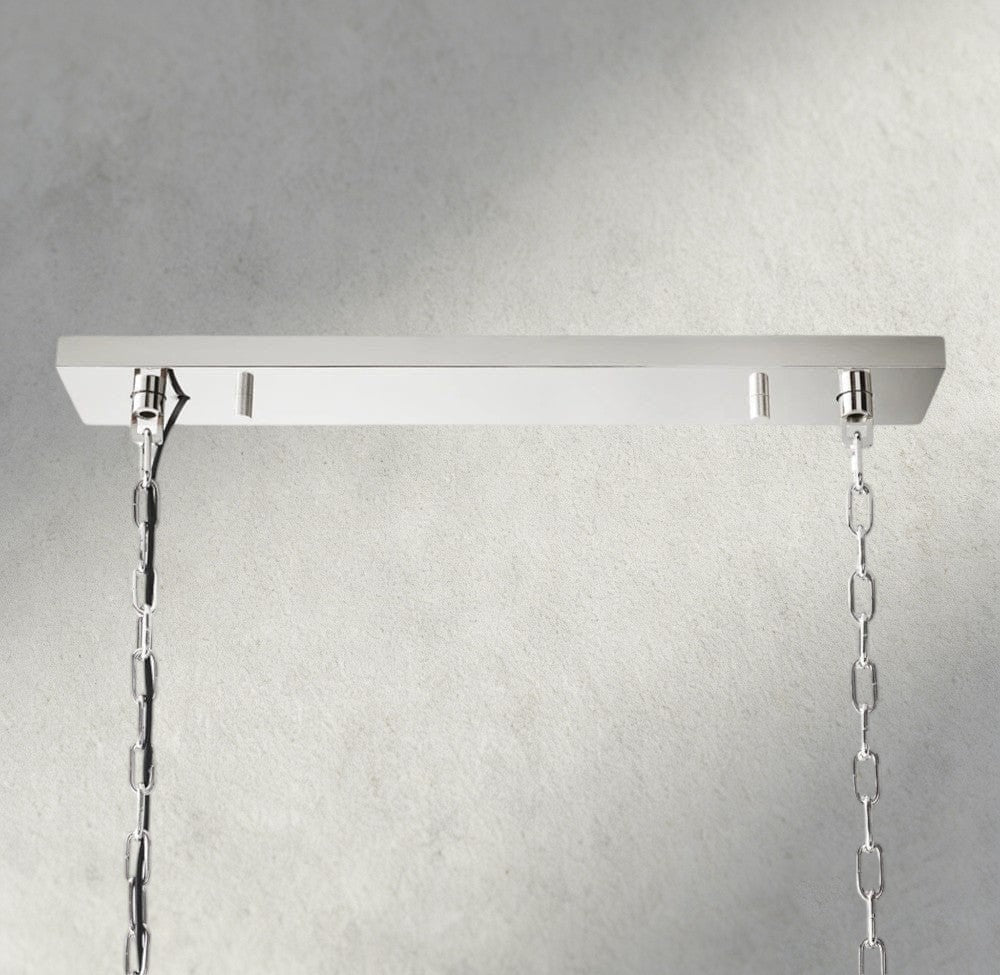 1920S Odeon Rectangular Chandelier 40", 49", 59"-chandelier-Manorlights
