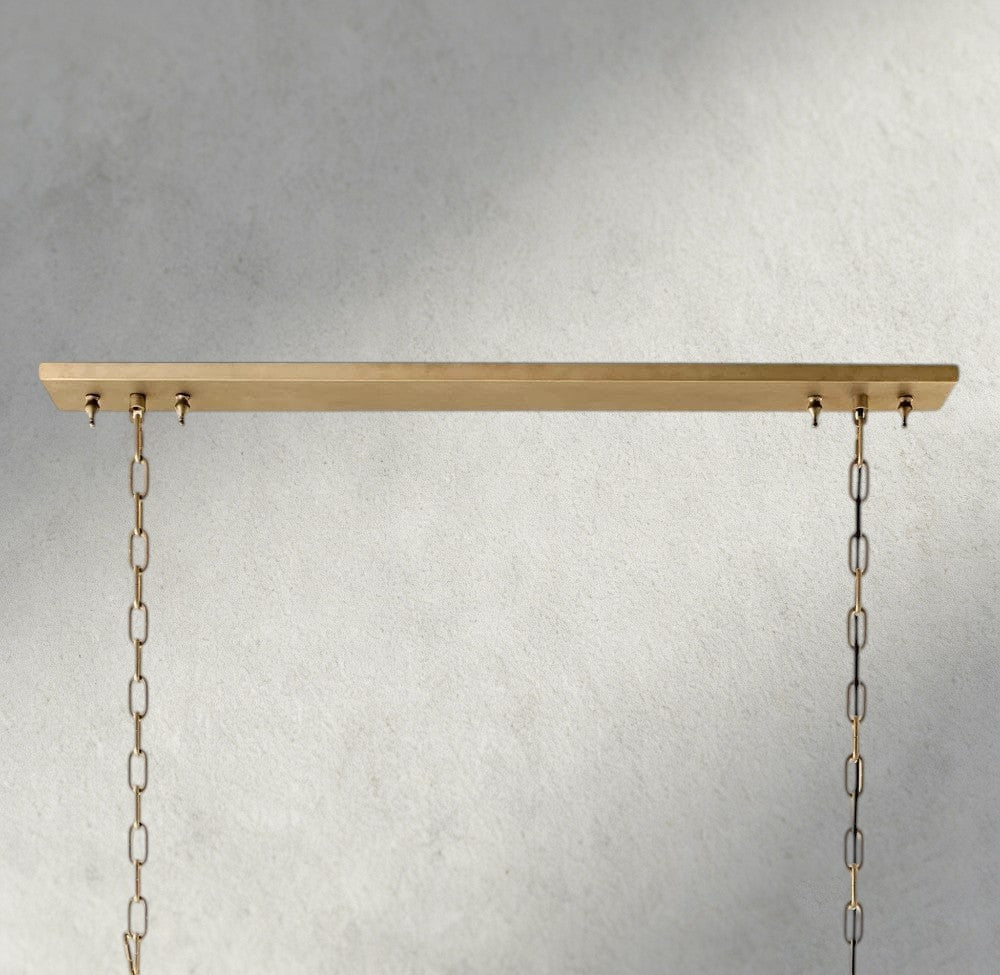 1920S Odeon Rectangular Chandelier 40", 49", 59"-chandelier-Manorlights