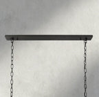 1920S Odeon Rectangular Chandelier 40", 49", 59"-chandelier-Manorlights