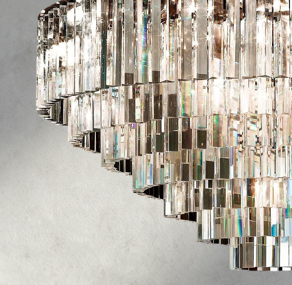 1920s Odeon Round Chandelier 20", 32", 44"-chandelier-Manorlights