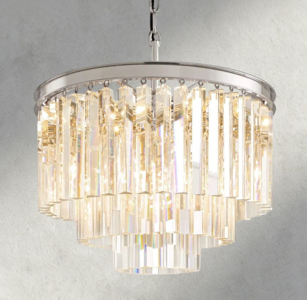 1920s Odeon Round Chandelier 20", 32", 44"-chandelier-Manorlights