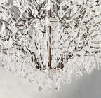 19th C. Rococo Iron & Crystal Round Chandelier 18", 28", 33", 40", 60", 101"-chandelier-Manorlights