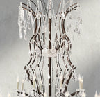 19th C. Rococo Iron & Crystal Round Chandelier 18", 28", 33", 40", 60", 101"-chandelier-Manorlights