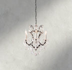19th C. Rococo Iron & Crystal Round Chandelier 18", 28", 33", 40", 60", 101"-chandelier-Manorlights