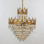 18 Inch Small Crystal Chandelier for Extrance Empire Style Brass Chandelier-铜灯-Manorlights