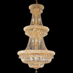 30X56 Inch 37 Lights French Basket K9 Crystal Chandelier Lighting-大吊灯-Manorlights