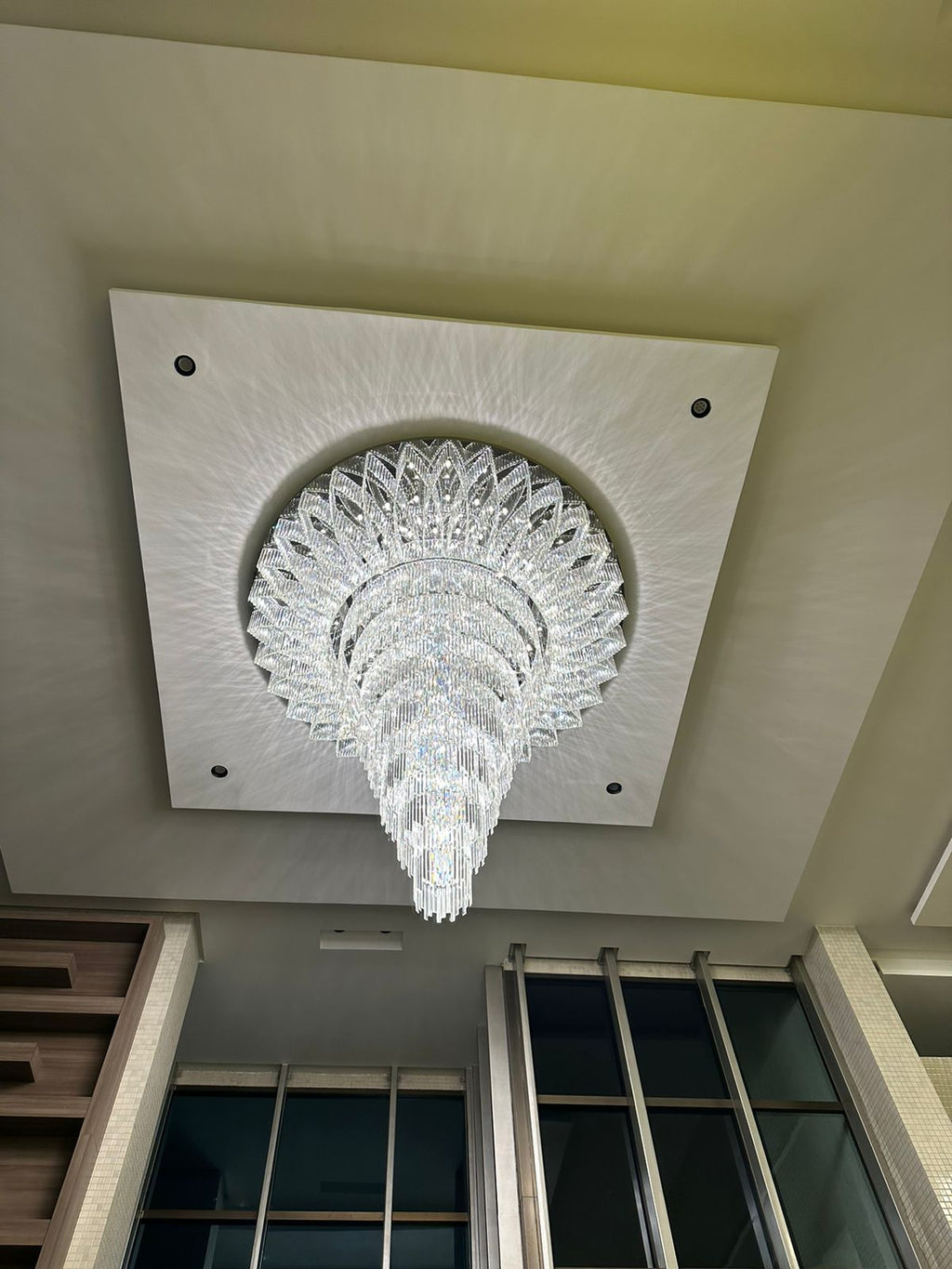 72'' Modern Foyer Crystal Chandelier Large Chandeliers for Banquet Hal ...