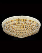 36'' Round Crystal Ceiling Light Empire Flush Mounted Crystal Chandelier-吸顶灯-Manorlights