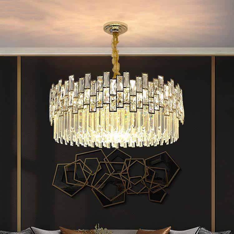 Palo clear crystal round chandelier