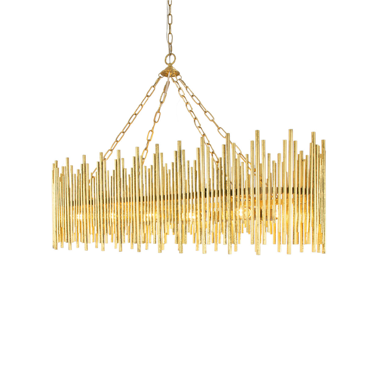 Althely 10 Lights Rectangle Pendant Chandelier-Manorlights