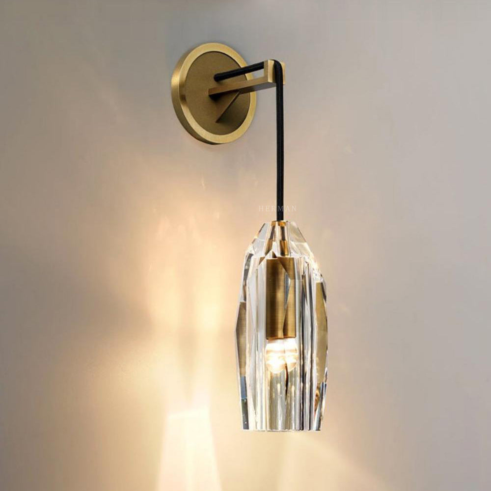 Chapt Crystal Shade Wall Sconce-NORMAL-Manorlights