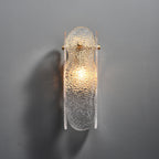 Ice Sculpture Glass Wall Sconce-wall sconce for bedroom,wall sconce for dining roo-Manorlights