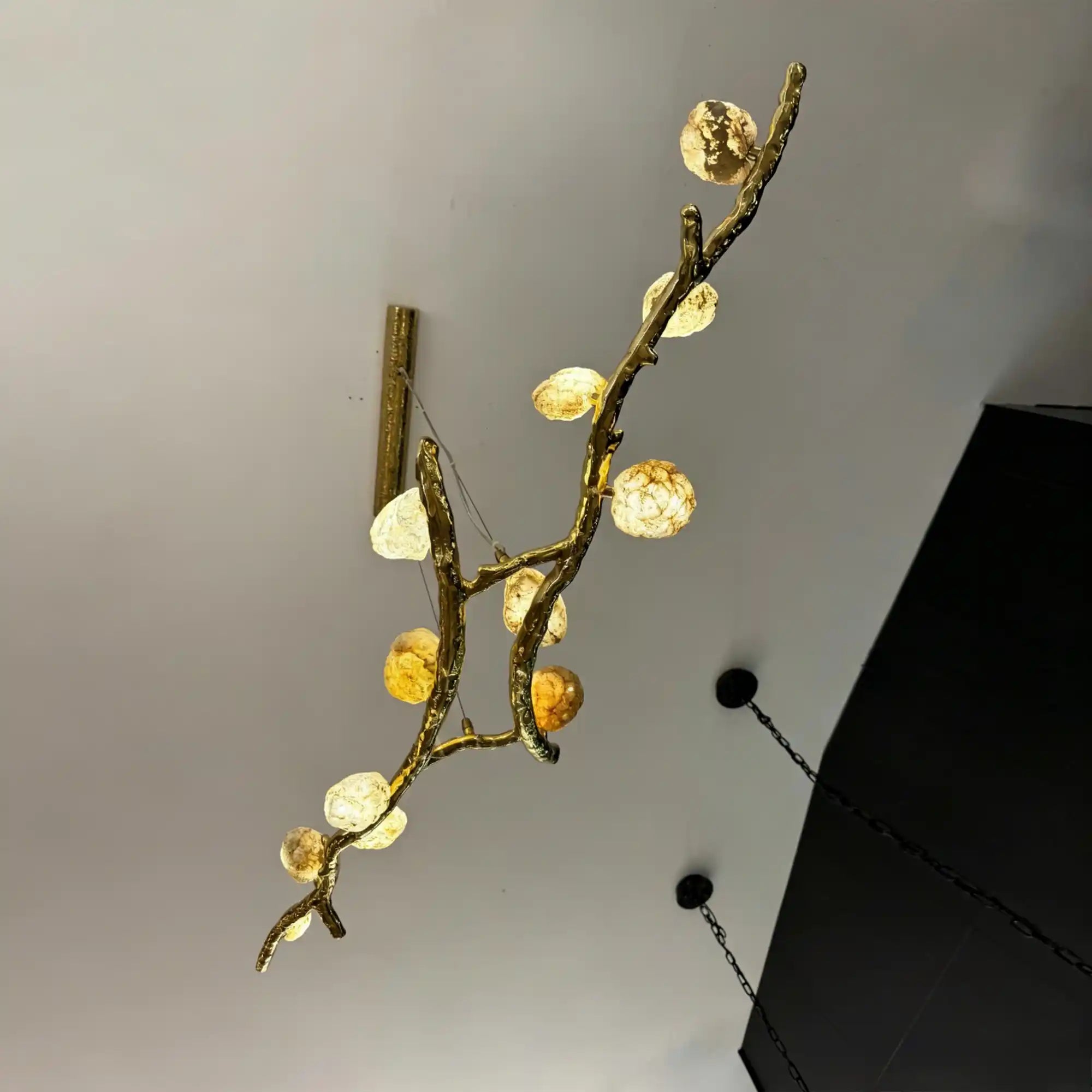 Luxury Statement Nature-inspired Twig Natural Crystal Chandelier-Manorlights