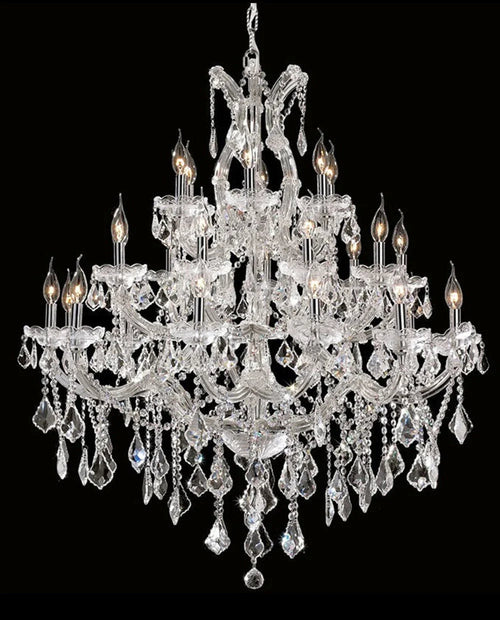 37'' Big Chandelier 28 Lights Maria Theresa Crystal Chandelier for Living Room MT01L28C-吊灯-Manorlights