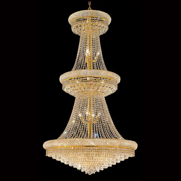 36X66 Inch 32 Lights Elegant Empire K9 Crystal Chandelier-大吊灯-Manorlights