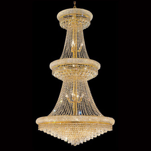 36X66 Inch 32 Lights Elegant Empire K9 Crystal Chandelier-大吊灯-Manorlights