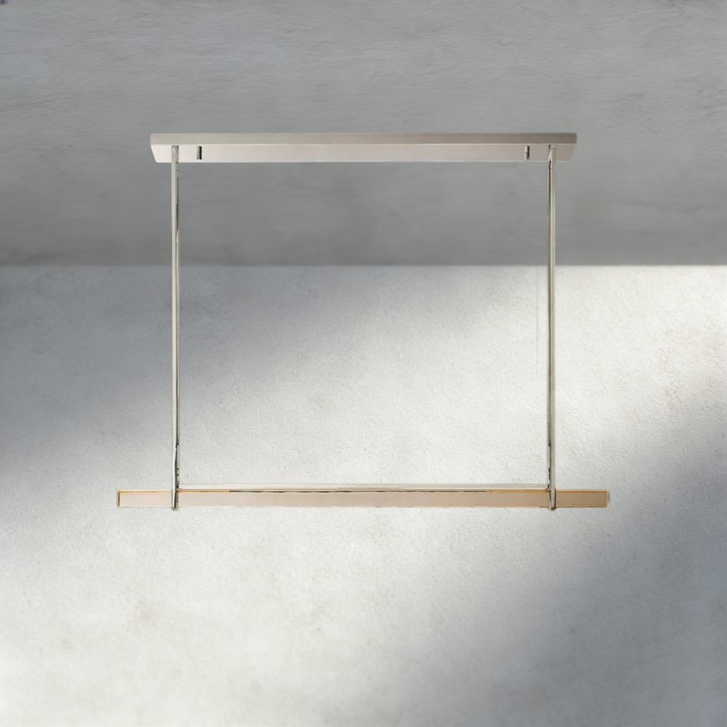Audubon Crystal Linear Single Bar Chandelier-Manorlights