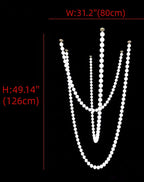 Modern Creative Pearl Necklace Chandelier-Chandeliers-Manorlights