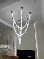 Modern Creative Pearl Necklace Chandelier-Chandeliers-Manorlights