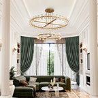 Arcachon LED Round Two-Tier Chandelier 60"