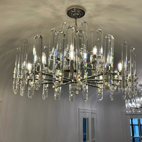 Bonington Crystal Round Chandelier 24"36''48''