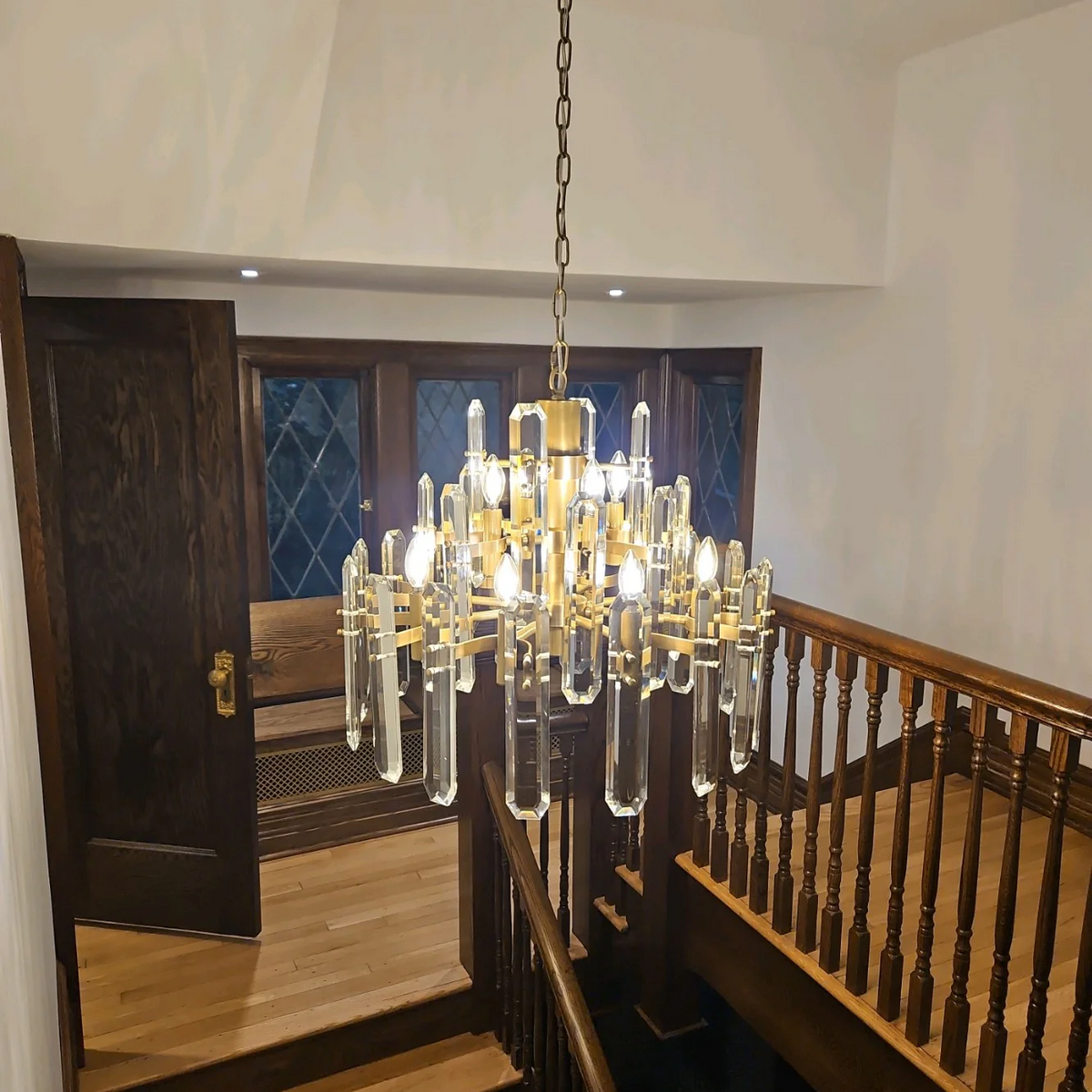 Bonington Crystal Round Chandelier 24"36''48''