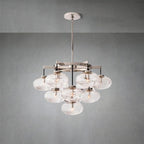 Coraline Clear Glass Round Chandelier 36"