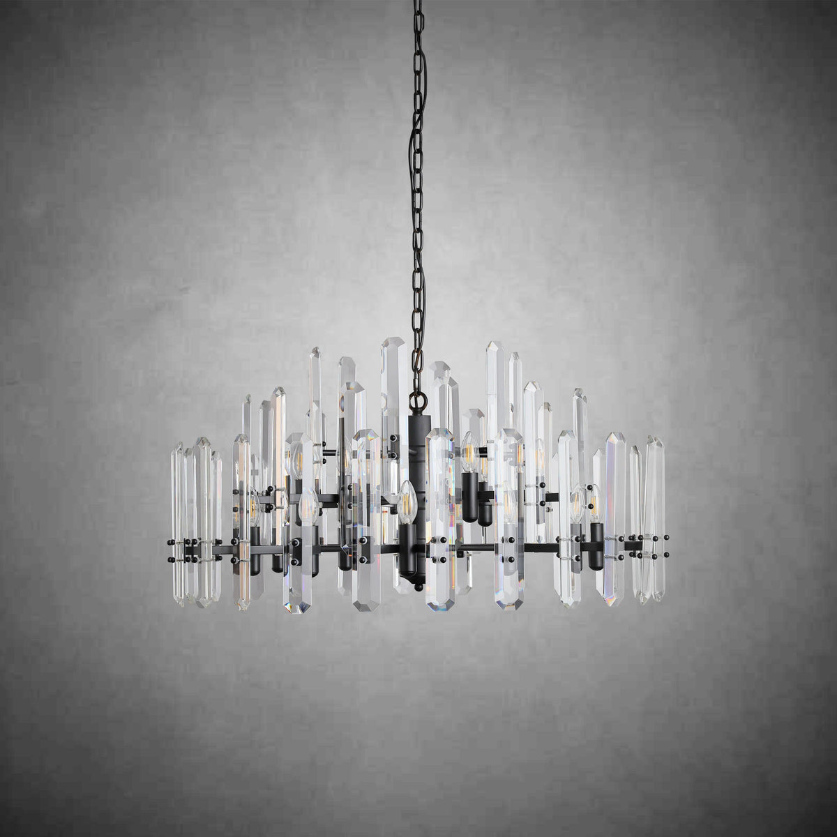 Bonington Crystal Round Chandelier 24"36''48''