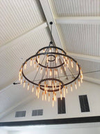 Retro-Inspired Metal Pendant Light Chandelier for Living Room/Bedroom/Staircase/Villa-Manorlights