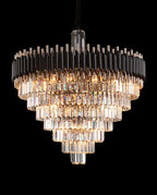 40 Inch Luxury Modern Round Crystal Chandelier Lighting for Living Room-大吊灯-Manorlights