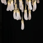 22X47 Inch 32 Rock Crystal Long-eggplants Pendant Modern LED Chandelier-现代灯-Manorlights