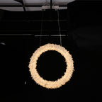 Modern Geode Quartz Crystal Chandelier Vertical Hanging Ring Pendant Light-现代灯-Manorlights