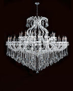 71X59 Inch Extra Wide Chandelier 49 Lights Big Chrome Maria Theresa Crystal Chandelier For Dining Room-大吊灯-Manorlights