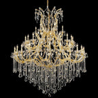 48 Lights Big Maria Theresa Chandelier 59X71 Inch Chrome Crystal Chandelier for Living Room-大吊灯-Manorlights