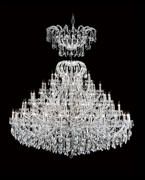 90 Lights Five Layers Extra Large Chandelier for Lobby 79"W 83"H-大吊灯-Manorlights