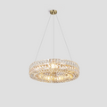 Round Halo K9 Crystal Ring Chandelier