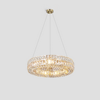 Round Halo K9 Crystal Ring Chandelier