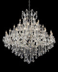 37 Lights Maria Theresa Chandelier 44 Inch Elegant Chrome Crystal Lighting-大吊灯-Manorlights