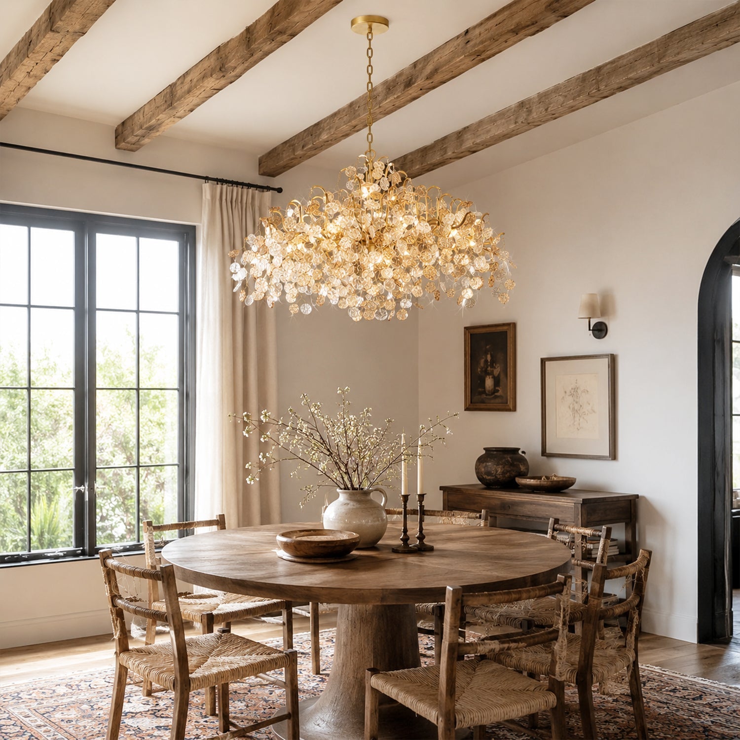 Campo Round Chandelier 8 Light 26"W-Manorlights