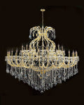 71X59 Inch Extra Wide Chandelier 49 Lights Big Gold Maria Theresa Crystal Chandelier For Dining Room-大吊灯-Manorlights