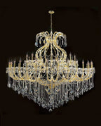 71X59 Inch Extra Wide Chandelier 49 Lights Big Gold Maria Theresa Crystal Chandelier For Dining Room-大吊灯-Manorlights