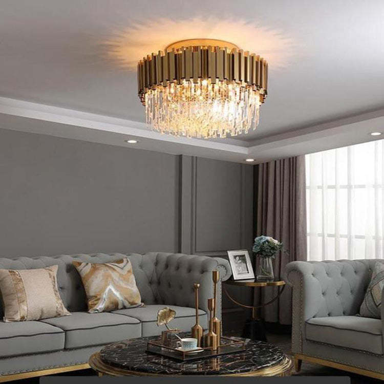 Enoch Flush Mount Chandelier-Chandelier-Manorlights