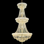 36X69 Inch 32 Lights French Basket K9 Crystal Chandelier Lighting-大吊灯-Manorlights
