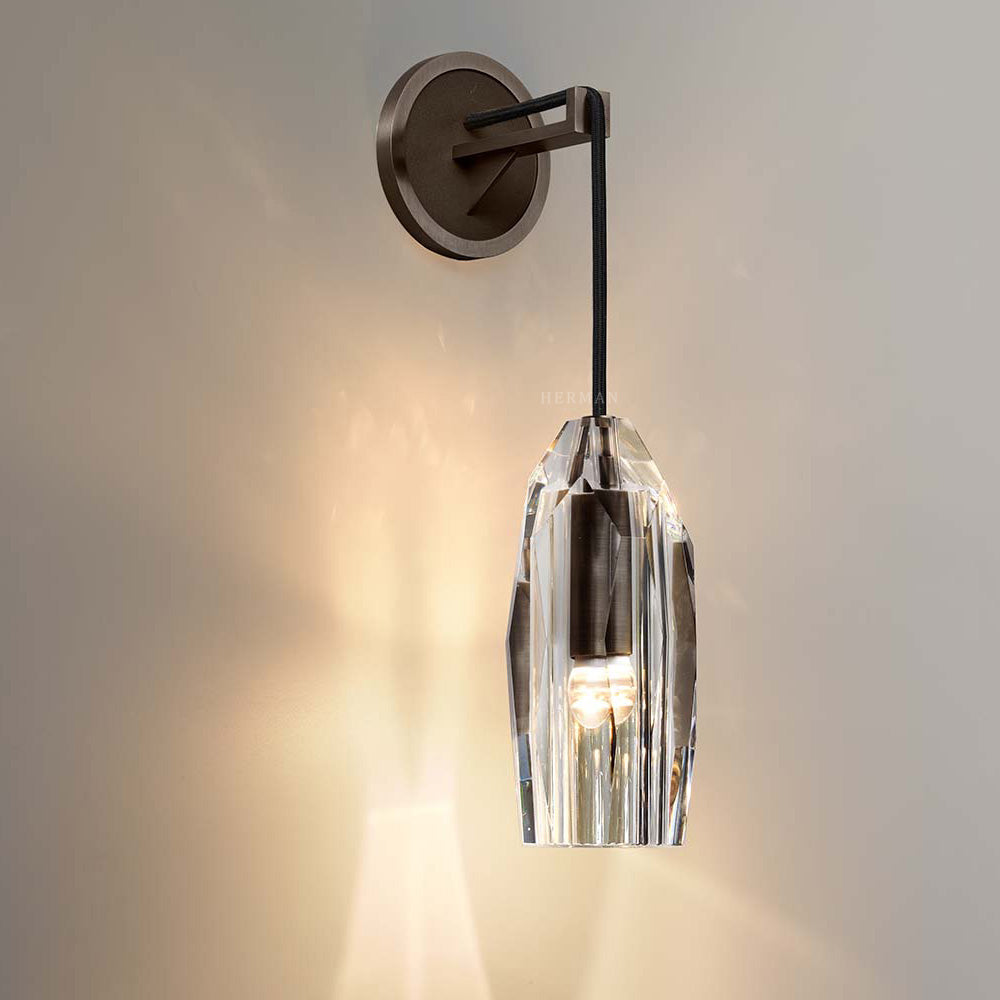 Chapt Crystal Shade Wall Sconce-NORMAL-Manorlights