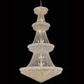 48X86 Inch 42 Lights French Empire Chrome K9 Crystal Chandelier for High Ceilings-大吊灯-Manorlights