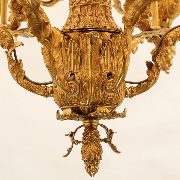 47X39 Inch 36 Lights Baroque Style Antique Brass Chandelier-大吊灯-Manorlights