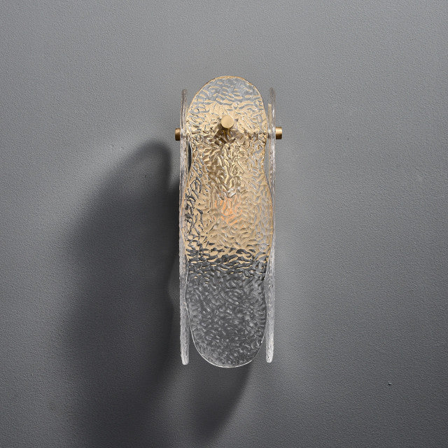 Ice Sculpture Glass Wall Sconce